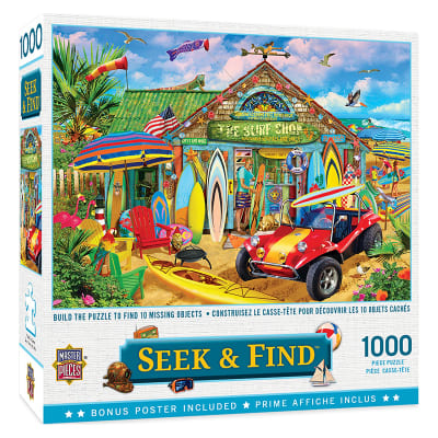 Puzzle 1.000pz Seek & Find - Diversión en la playa1