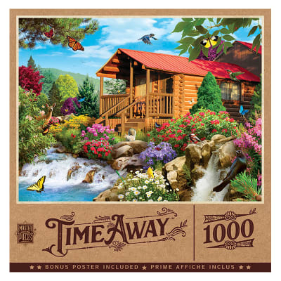 Puzzle 1.000pz Time Away - Cabaña en cascada1