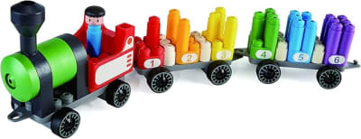 Tren Arcoíris para Contar, 63 Pz PolyM1