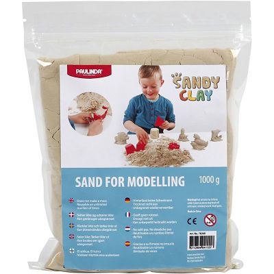 Sandy clay, arena para modelar, bolsa 1000 gr1
