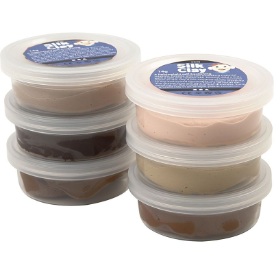 Pack 6 potes pasta de modelar colores carne, 14 gr.1