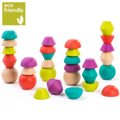 30 Formas apilables de madera, Eco Friendly1