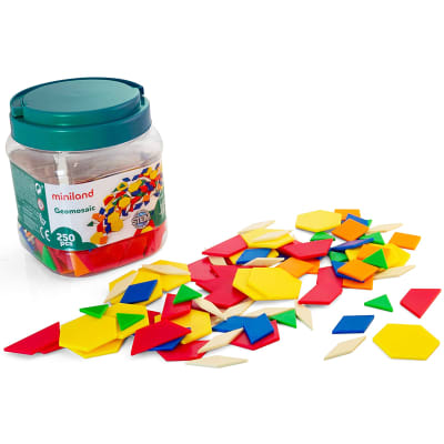 Mosaicos plásticos 250pz en pote1
