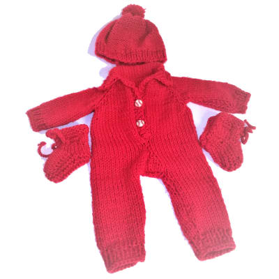 Enterito de lana 4pz modelo Akira - para muñecos de 40cm1