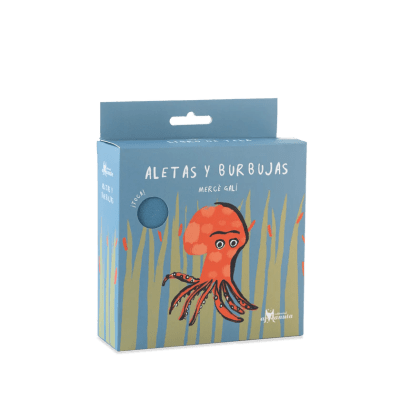 Aletas y burbujas, libro de tela1