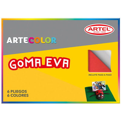 Artel Artecolor - Estuche goma eva 6 pliegos, 6 colores1