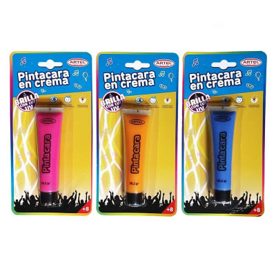 Artel Pintacara en crema pomo uv set 3 colores Halloween1