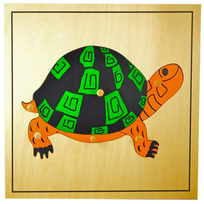Puzzle Montessori tortuga 6pz1