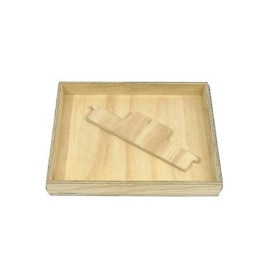 Bandeja de trazado con alisador Montessori