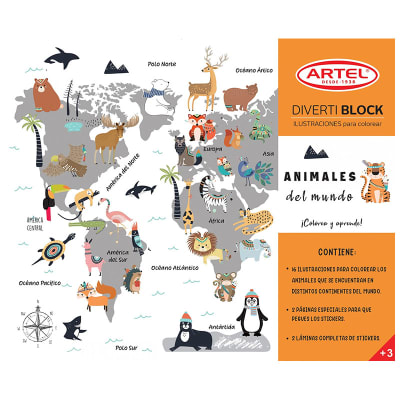 Artel Divertiblock animales del mundo1