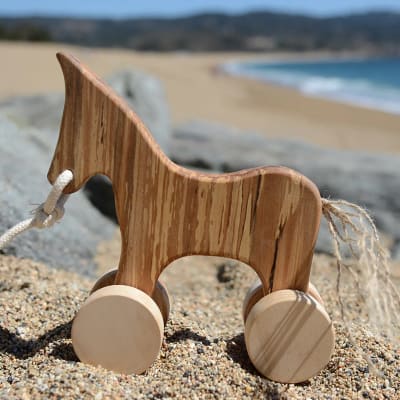 Caballo de arrastre, línea madera nativa1