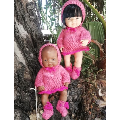 Vestido de lana 5pz modelo Candy1