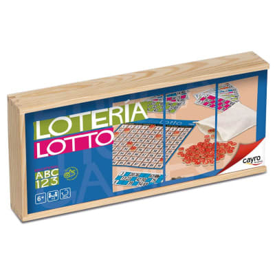 Loto clásico en caja de madera, 48 cartones1