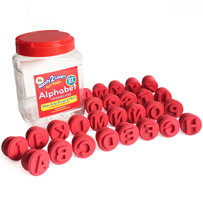 Balde 27 sellos alfabeto letras mayúsculas1