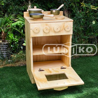 Cocina de madera color natural1