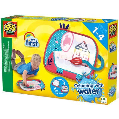 Coloreando con agua tapete elefante