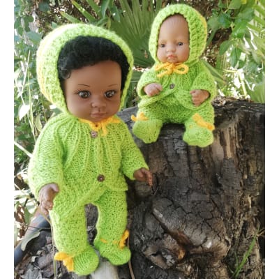 Traje de lana 3pz modelo Cris - para muñecos de 40cm1