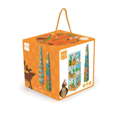 Cubos Apilables Animales del Mundo, 10 pz1