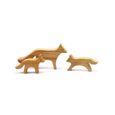 Familia Zorro Culpeo, serie madera nativa1