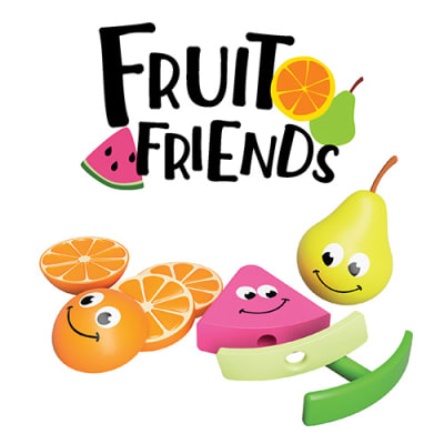 Fruit Friends Set Sensorial Apilable y Sonajero1