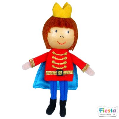 Títere dedo cabeza madera Príncipe1