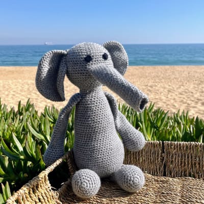 Galvarino el elefante amigurumi