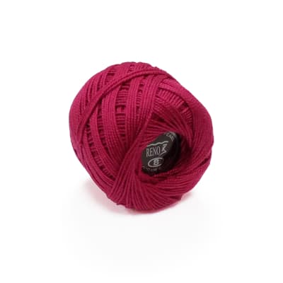Hilo de bordar perle 10grs burdeo n°81