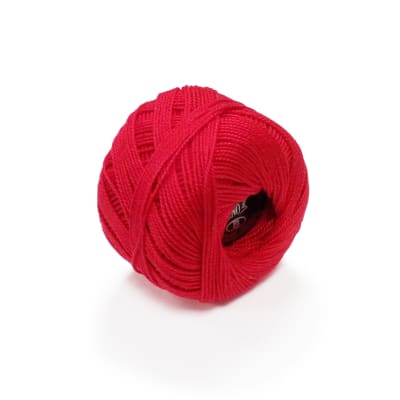 Hilo de bordar perle 10grs rojo n°81