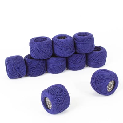 Hilo de bordar perle 10grs azul 10 ovillos1