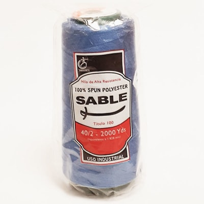 Hilo de coser 40/2, 2000 yardas color azul 2881