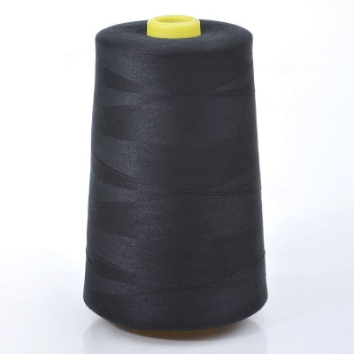 Hilo de coser 30/2, 5000 yardas color negro1