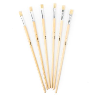 6 Pinceles planos para óleo n°10 Mae1