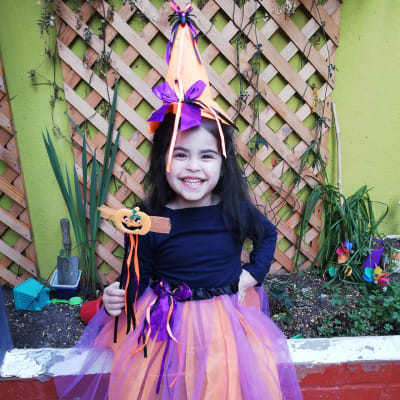 Set brujita Halloween 3pz1