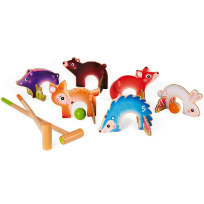 Cróquet animales del bosque (madera)
