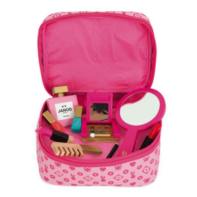 Neceser de maquillaje pequeña miss con accesorios de madera1