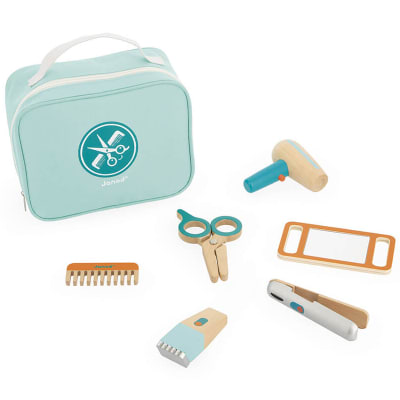 Maletín de peluquería con accesorios de madera1