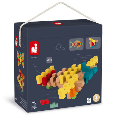 Juego de construcción 100pz madera1