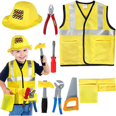 Disfraz carpintero con accesorios