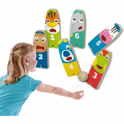 Juego 2 en 1 bowling y lanzamiento de anillos