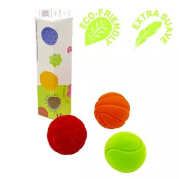 Set 3 pelotas texturas soft II1