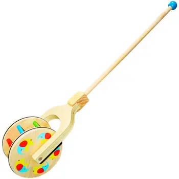 Juego arrastre de madera con cascabel