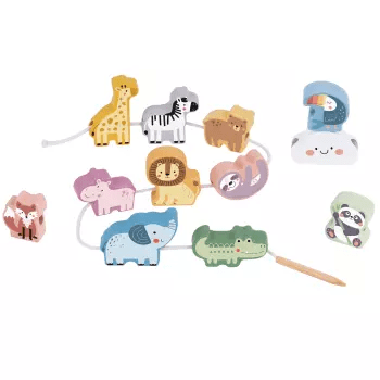 Animalitos de Madera para Enlazar, 13 pz1