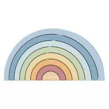 Arcoíris Apilable de Madera Color Pastel1