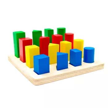 Plantado grueso formas geométricas madera1