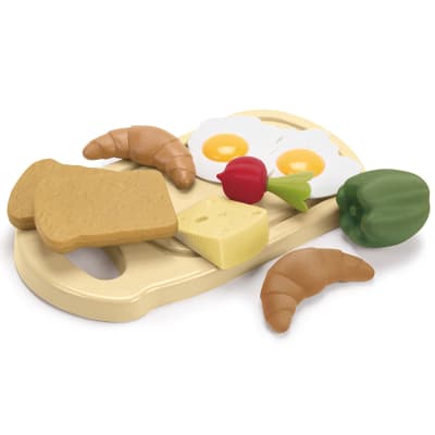 Juguete sustentable Bandeja de desayuno 10pz en malla Green Garden1