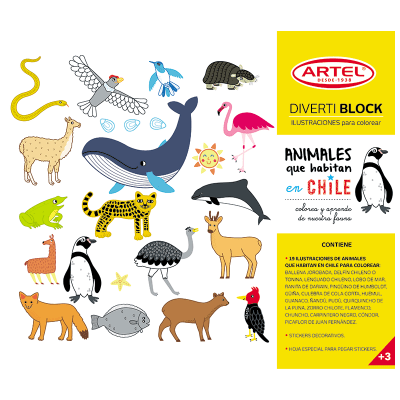 Artel Divertiblock animales que habitan en Chile1