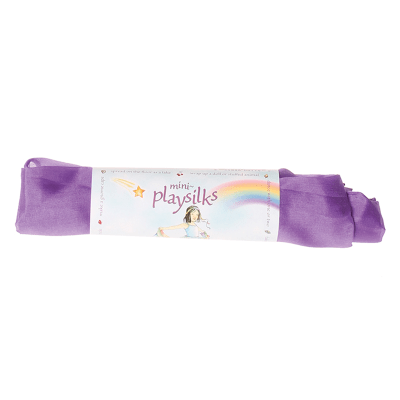 Pañuelo seda de juego Waldorf color morado1