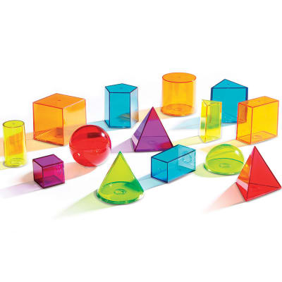 Cuerpos geométricos transparentes 14pz1