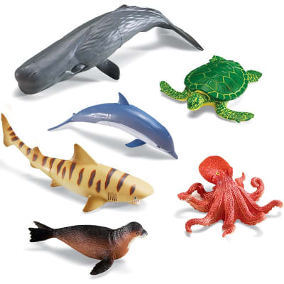 Animales marinos jumbo 6pz1