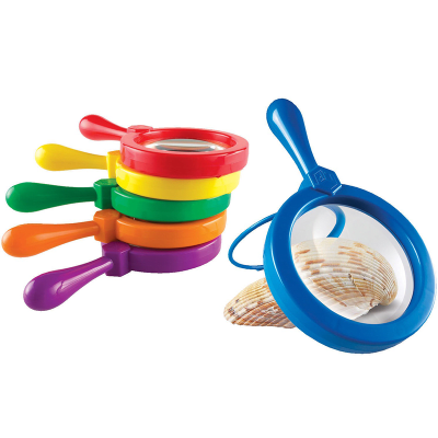 Set 6 lupas gigantes de 4.5X aumento, 11cm Ø1